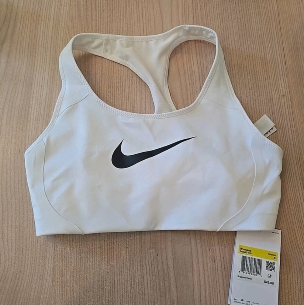 Nike Women's Dri-Fit High Victory Shape White Sports Bra Women Size S - Picture 3 of 5